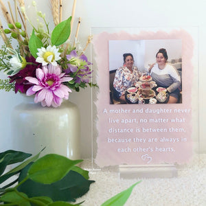 Personalised photo and message sign