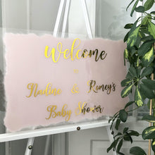 Load image into Gallery viewer, Baby shower Welcome sign