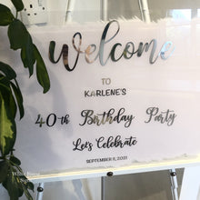 Load image into Gallery viewer, Number Birthday welcome sign