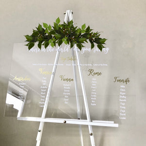 Wedding table plan. Standard or large size available