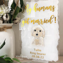Load image into Gallery viewer, A4, Pet portrait wedding sign