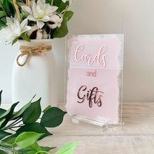 Load image into Gallery viewer, Cards and gifts wedding sign