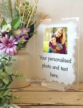 Load image into Gallery viewer, Personalised photo and message sign